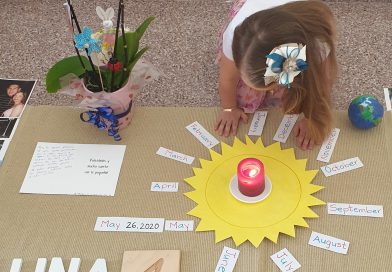 ¡Luna y su celebración Montessori número 4!